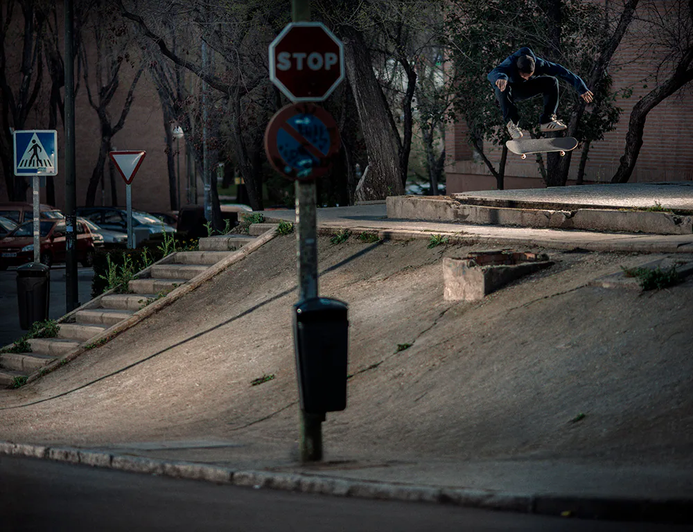 adidas Skateboarding — MADRID13 BennyFairfax Nollie Flip into bank