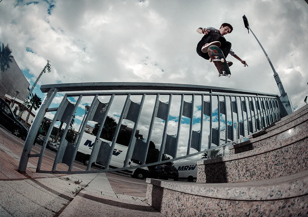 adidas Skateboarding — MADRID13 MarkSuciu bs flip over rail