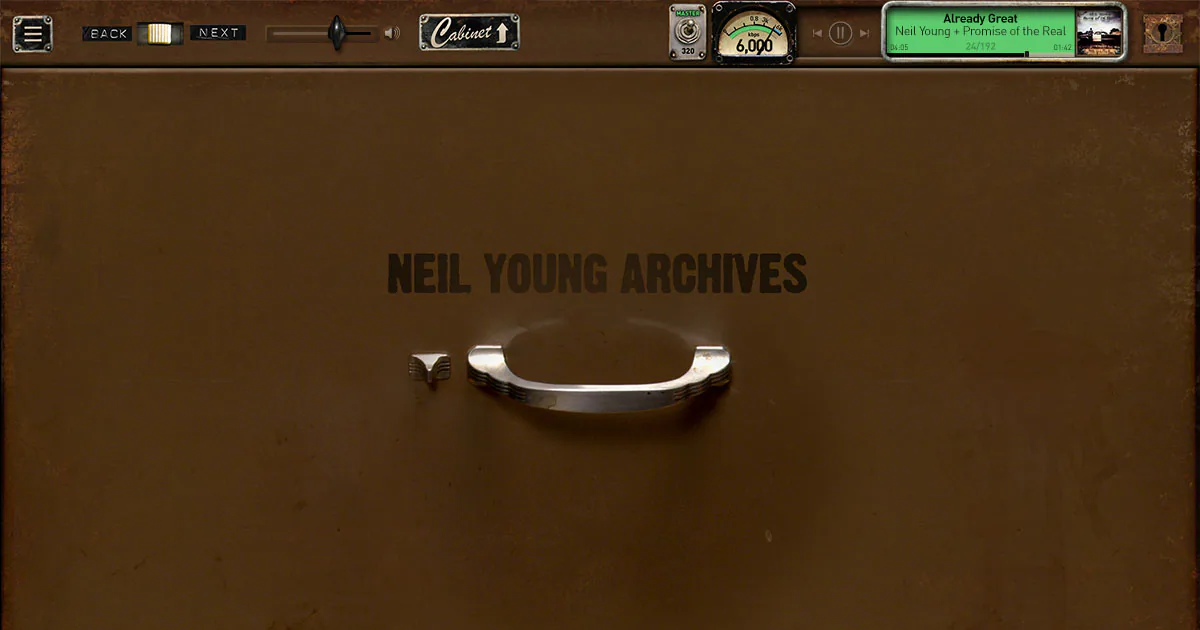 Neil Young Archives — Site Front